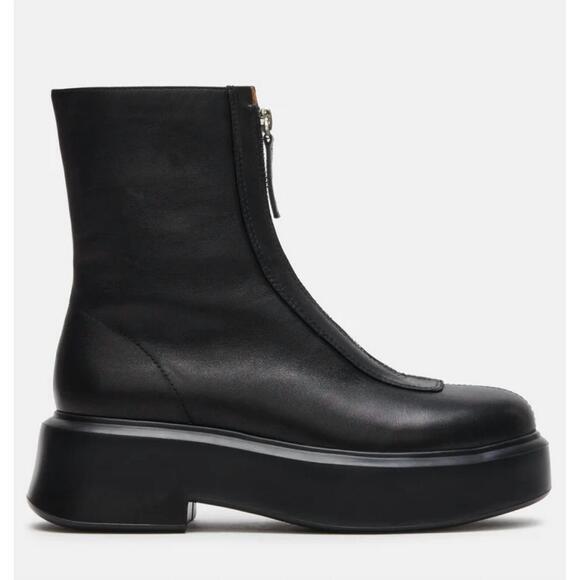 NEW STEVE MADDEN women's jones ankle boot in black leather